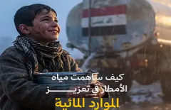 مياه الأمطار تغمر مدنًا ومناطق في العراق.. فهل تسهم بدعم الخزين المائي؟